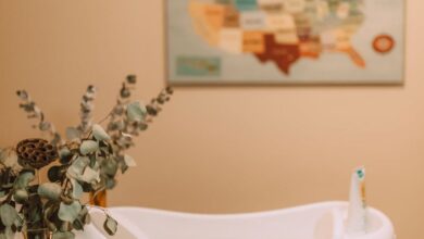 Baby Essentials - A cozy setup in a nursery with a baby bathtub, floral decor, and soft lighting.