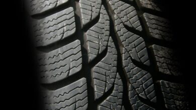 Tires - Detailed close-up image of a rubber tire showcasing texture and tread pattern, ideal for design concepts.