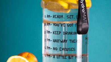 Hydration - Lemon-infused water bottle with motivational text, perfect for hydration goals.