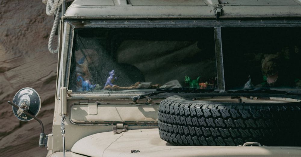 Remote Camping - A land rover with a lot of stuff on top of it