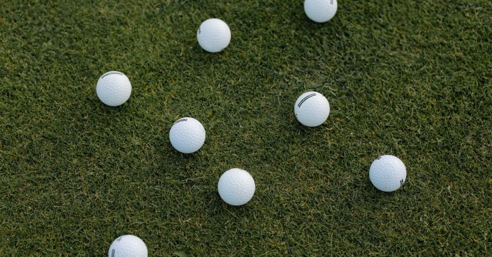 Multiple Parks - A visually appealing composition of scattered white golf balls on a lush green grass field.