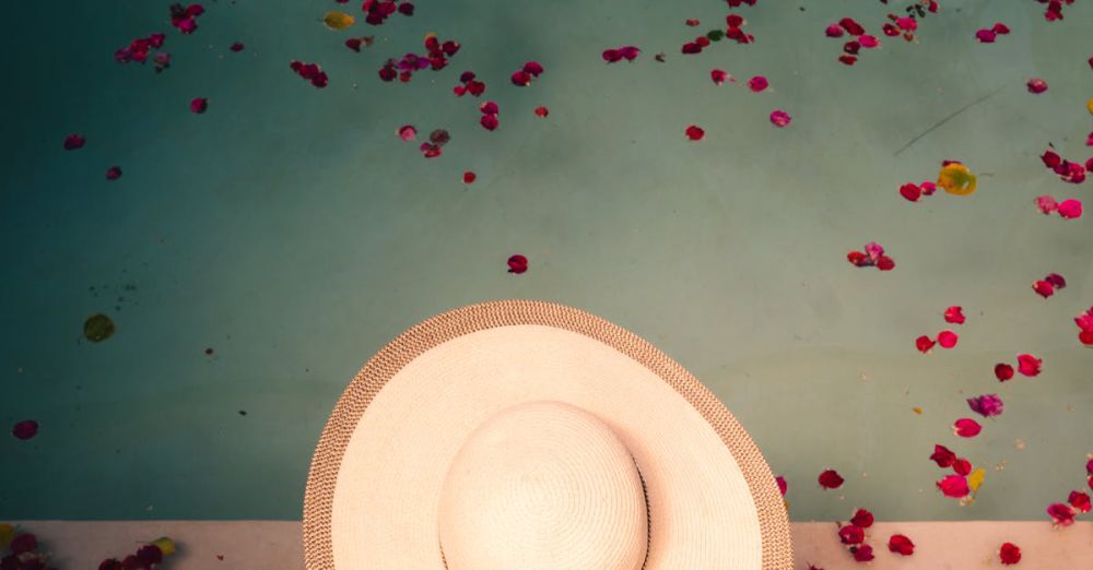 Spa Relaxation - Free stock photo of hat accessory, model attitude, swimming pool