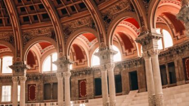 Museum Photography - Interior of National Art Museum of Catalonia