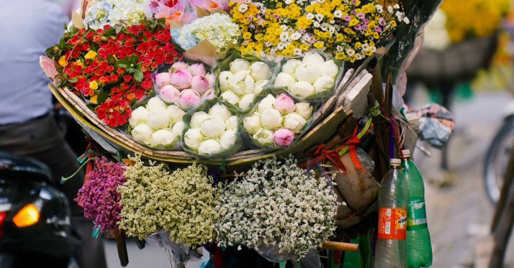 Flower Markets - xe hoa ha noi