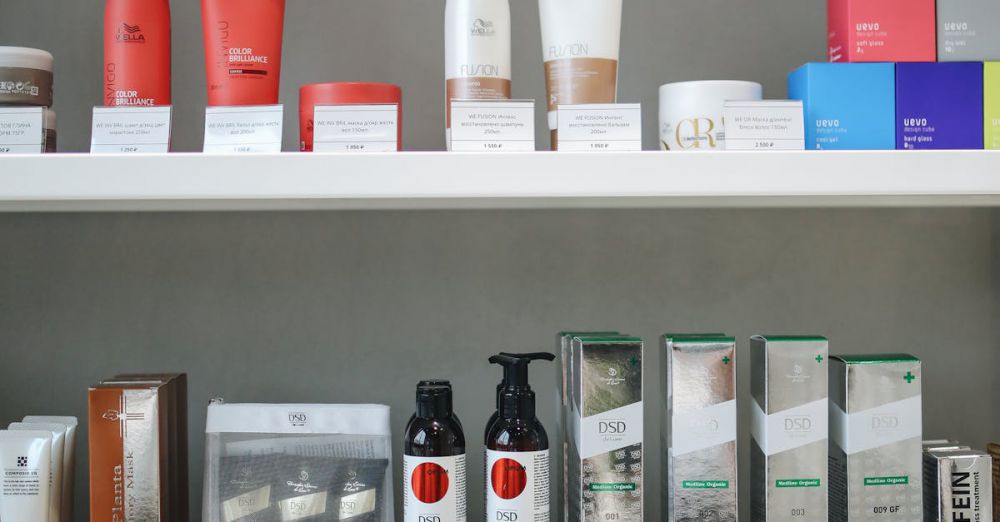 Skincare Boxes - Wide selection of skincare products and cosmetics displayed on store shelves.