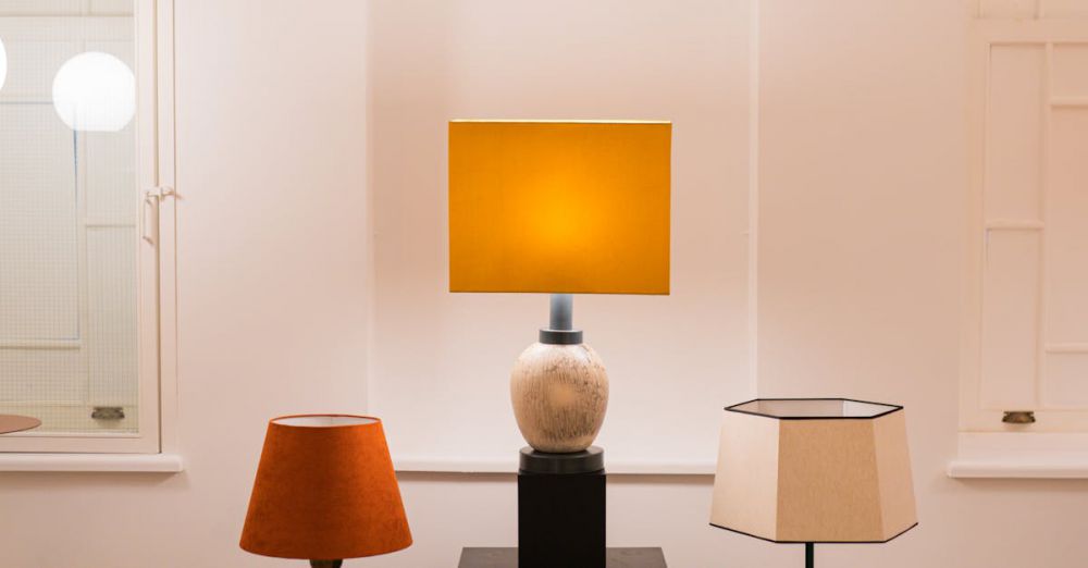 Table Lamps - Modern living room featuring stylish lamps and wooden flooring.