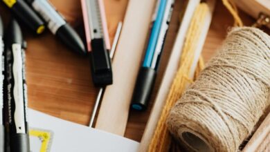 Mess Kits - Organized assortment of art supplies for creative projects.